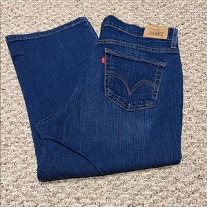 Levi's Women's Dark Blue Straight Jeans